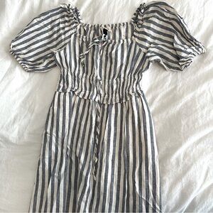 Striped Milkmaid Dress